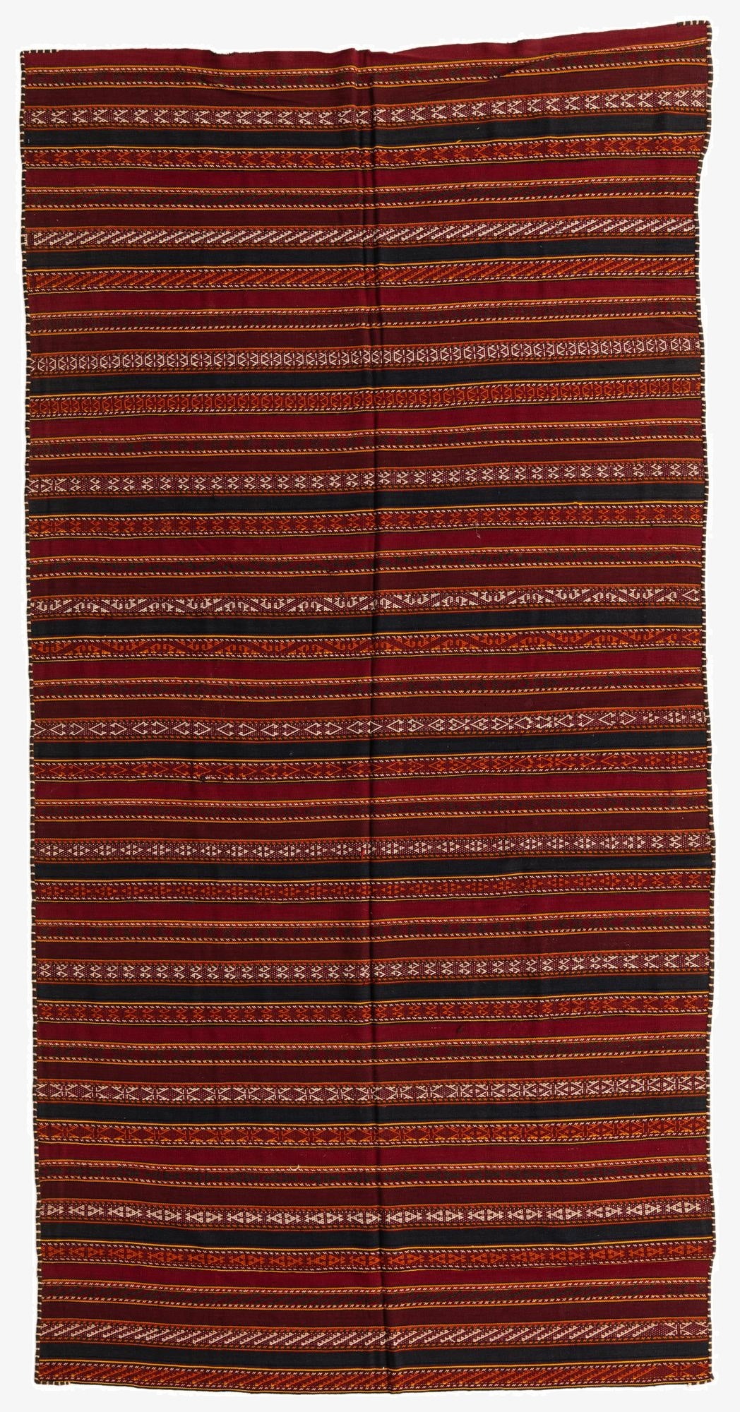  6' x 11' 8  Hand Knotted Kilim Fars Persian Wool Rug