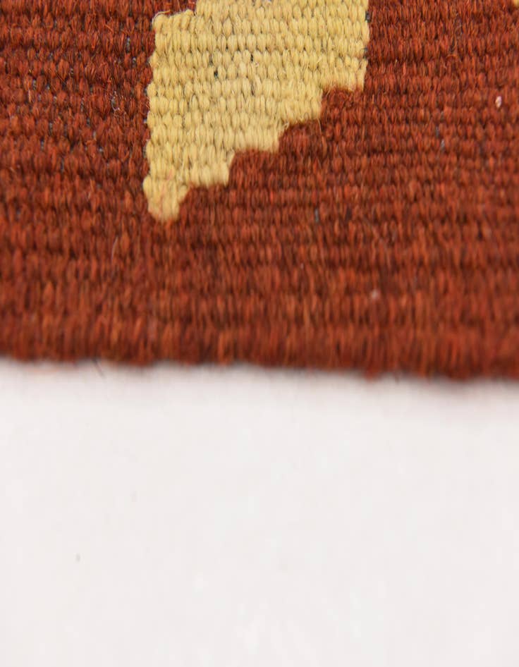 Detail image of  3' 4 x 6' 1  Hand Woven Kilim Maymana Wool Rug