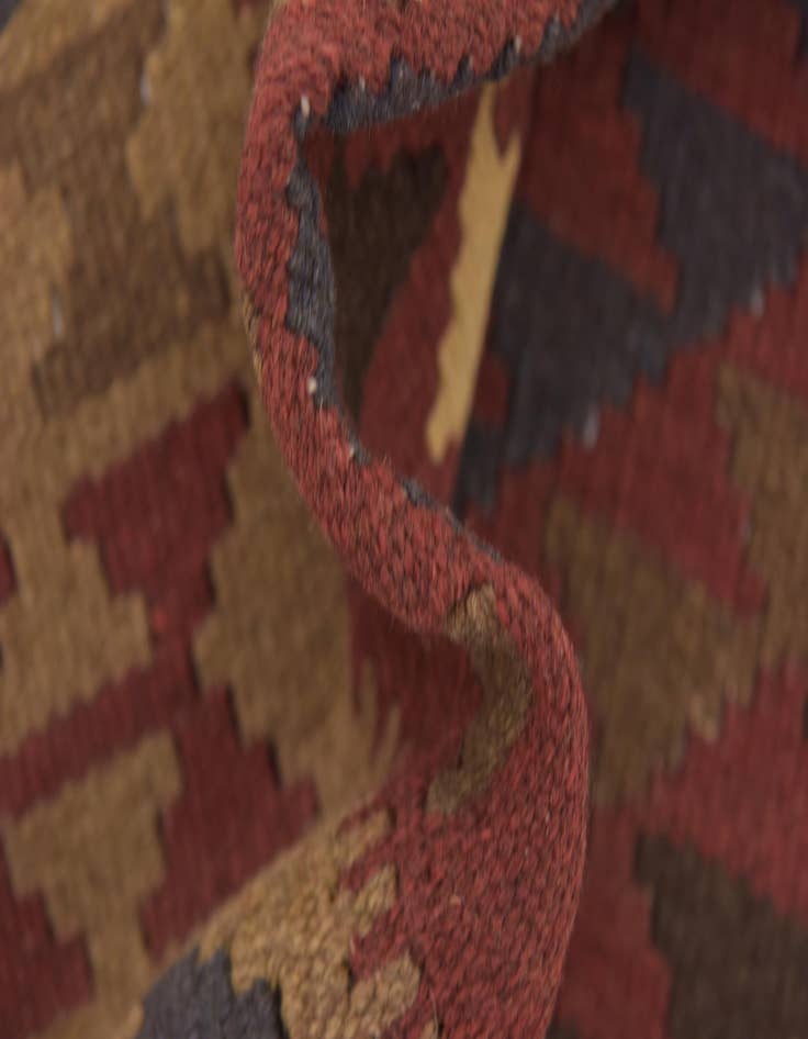 Detail image of  3' 5 x 4' 8  Hand Woven Kilim Maymana Wool Rug