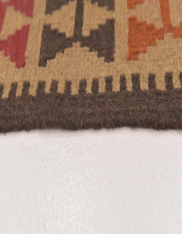 Detail image of  3' 5 x 6' 5  Hand Woven Kilim Maymana Wool Rug