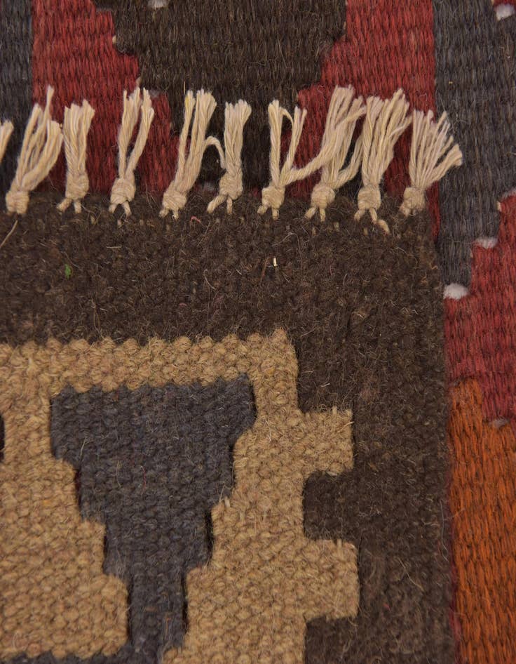 Detail image of  3' 5 x 6' 5  Hand Woven Kilim Maymana Wool Rug