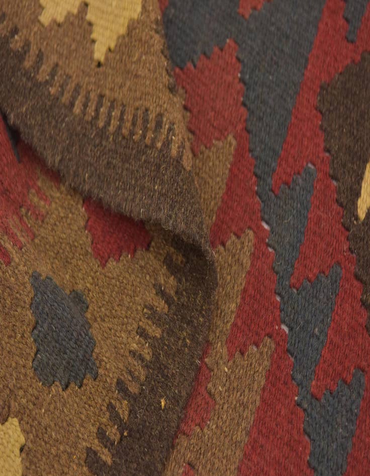 Detail image of  3' 3 x 6' 4  Hand Woven Kilim Maymana Wool Rug