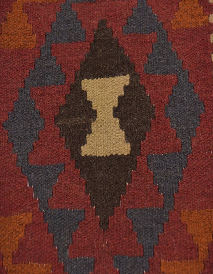 Detail image of  3' 4 x 6' 5  Hand Woven Kilim Maymana Wool Rug