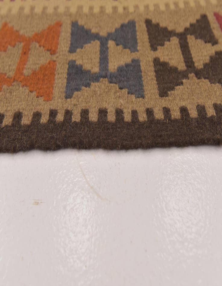 Detail image of  3' 4 x 6' 5  Hand Woven Kilim Maymana Wool Rug