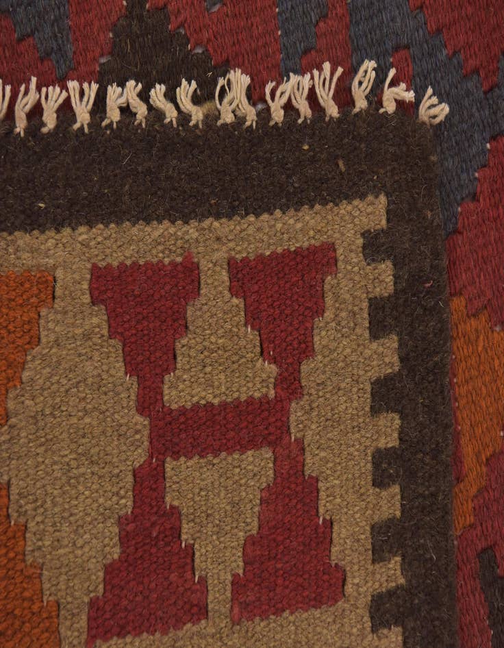 Detail image of  3' 4 x 6' 5  Hand Woven Kilim Maymana Wool Rug