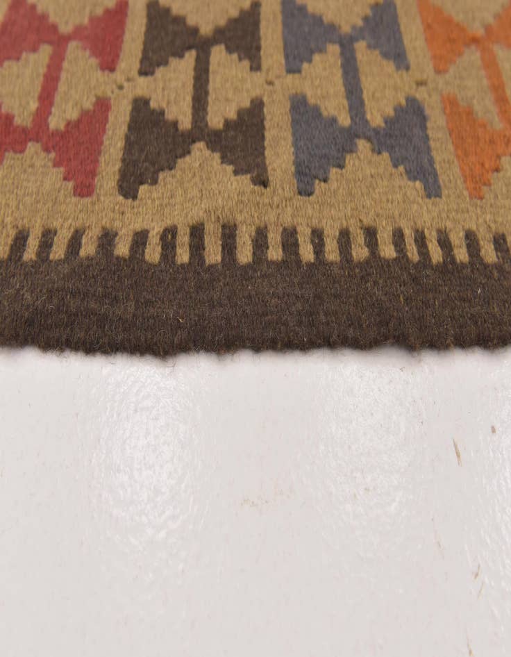 Detail image of  3' 4 x 6' 4  Hand Woven Kilim Maymana Wool Rug