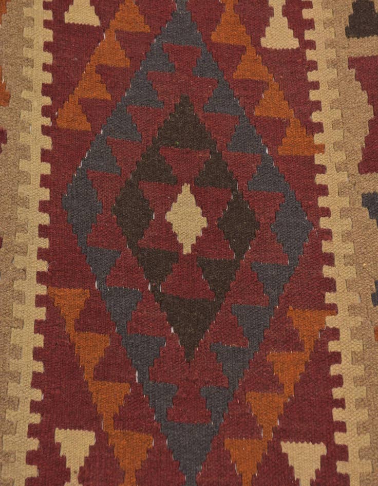 Detail image of  3' 5 x 6' 4  Hand Woven Kilim Maymana Wool Rug