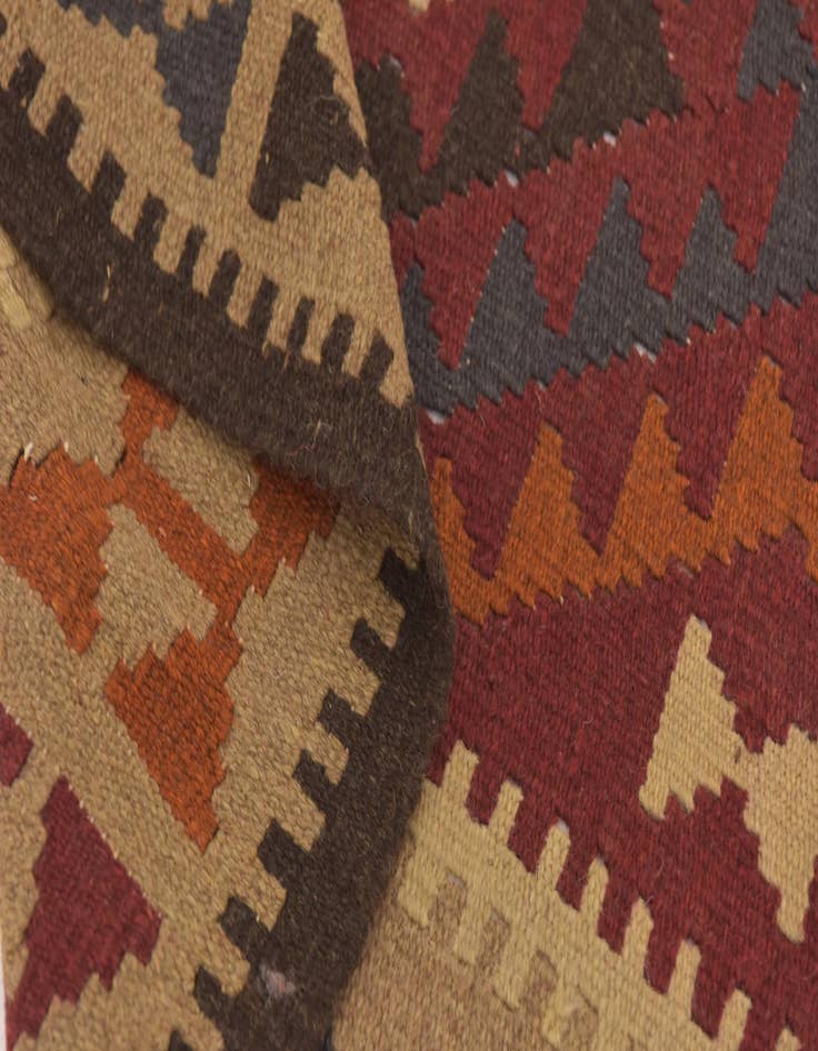 Detail image of  3' 5 x 6' 4  Hand Woven Kilim Maymana Wool Rug