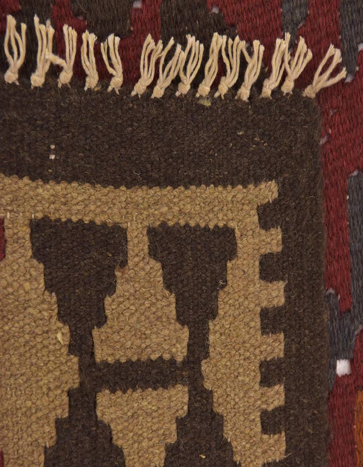 Detail image of  3' 5 x 6' 4  Hand Woven Kilim Maymana Wool Rug