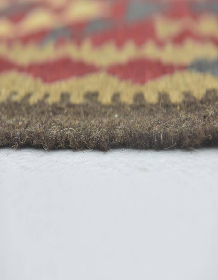 Detail image of  4' 10 x 8' 4  Hand Woven Kilim Maymana Wool Rug