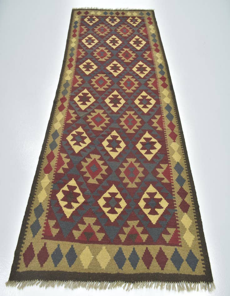 Detail image of  5' x 8' 3  Hand Woven Kilim Maymana Wool Rug