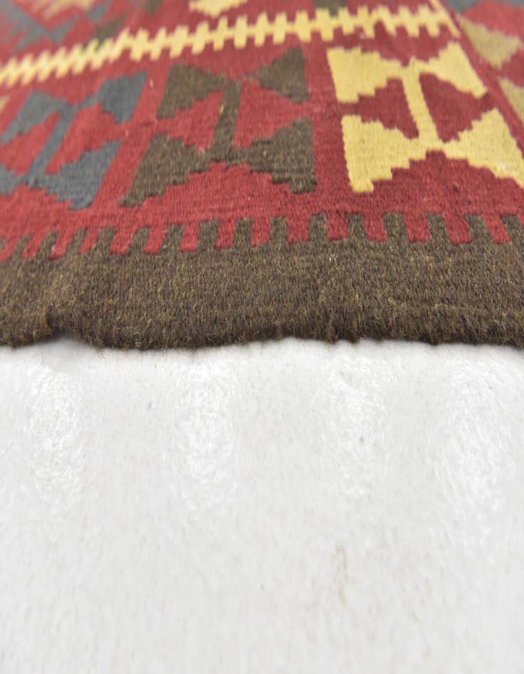 Detail image of  5' x 8' 2  Hand Woven Kilim Maymana Wool Rug