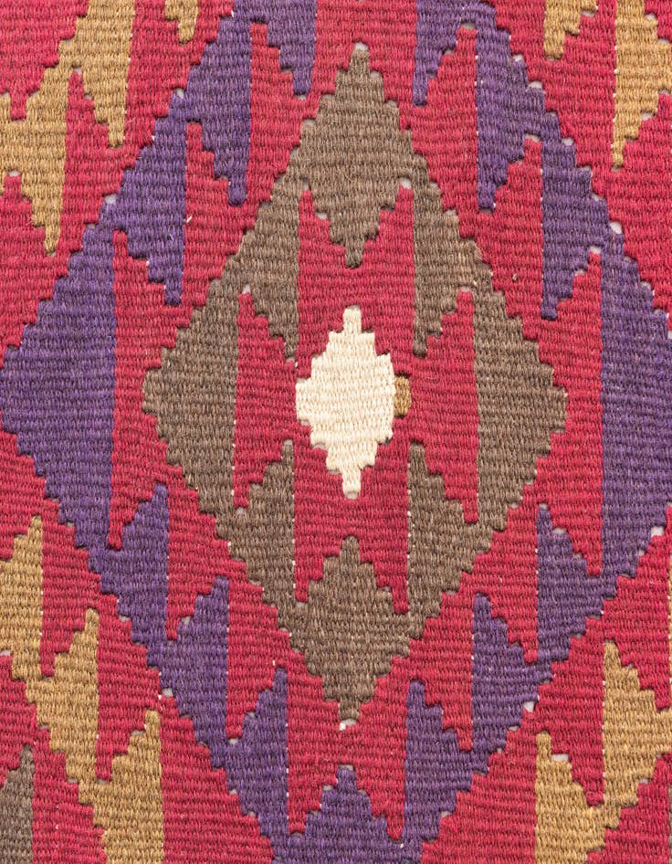Detail image of  5' 1 x 8'  Hand Woven Kilim Maymana Wool Rug