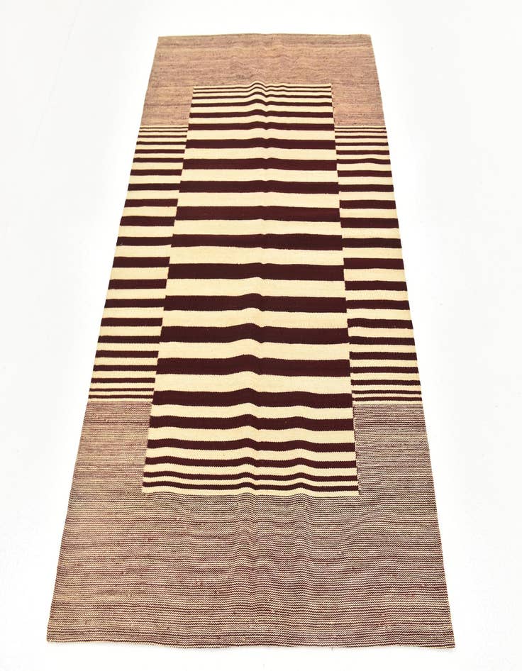 Detail image of  4' 3 x 5' 10  Hand Woven Kilim Modern Wool Rug