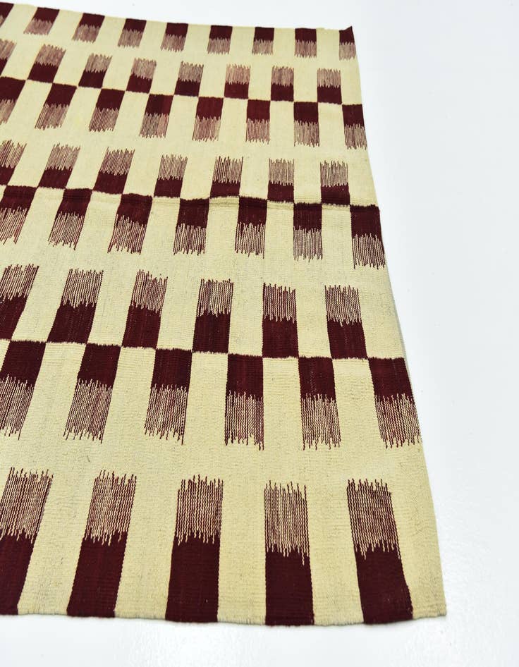 Detail image of  6' 2 x 7' 10  Hand Woven Kilim Modern Wool Rug