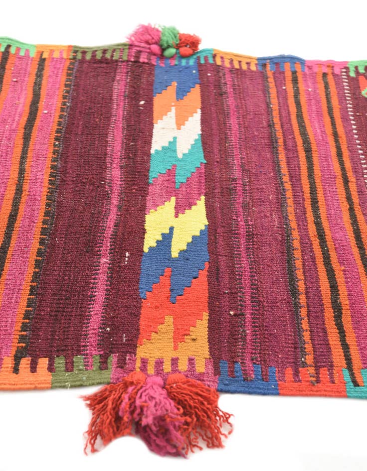 Detail image of  2' 9 x 3' 5  Hand Woven Kilim Modern Wool Rug