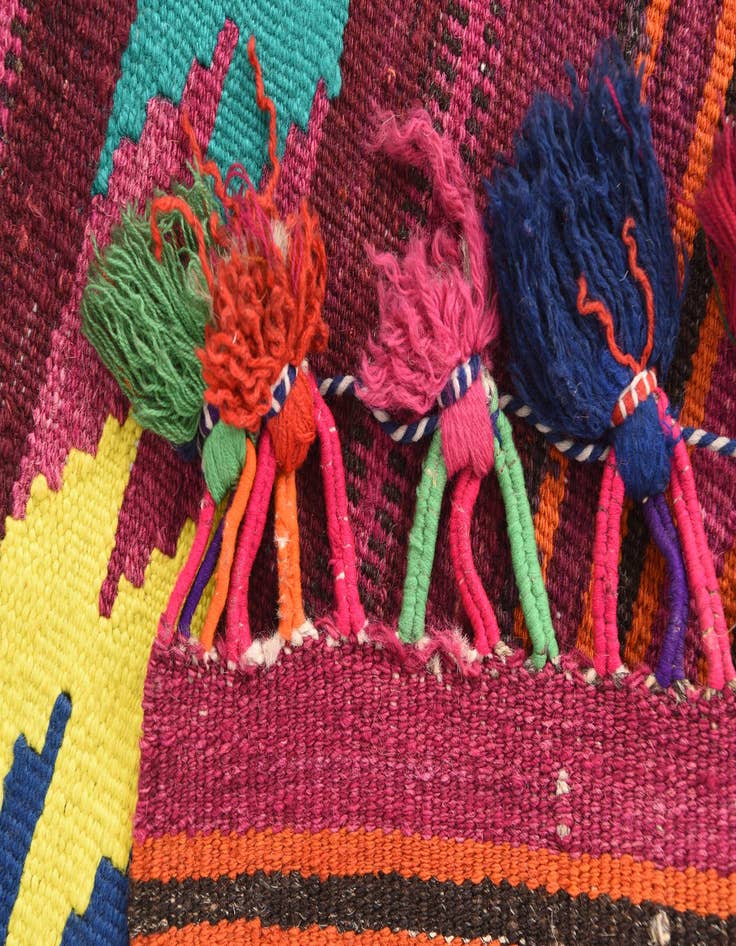 Detail image of  2' 9 x 3' 5  Hand Woven Kilim Modern Wool Rug