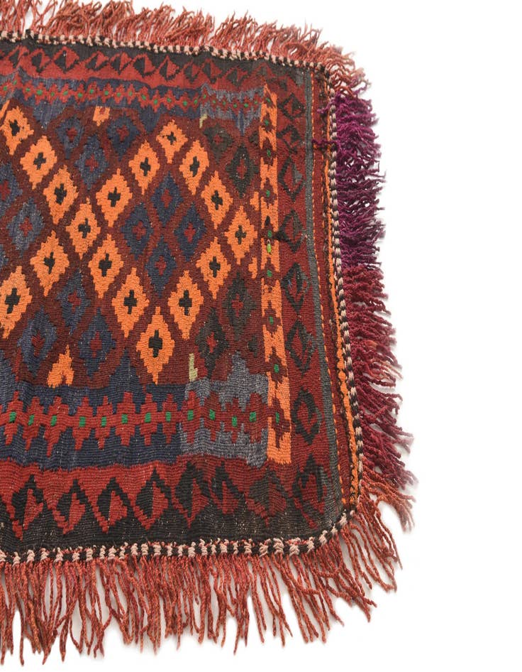 Detail image of  3' 1 x 4' 1  Hand Woven Kilim Modern Wool Rug