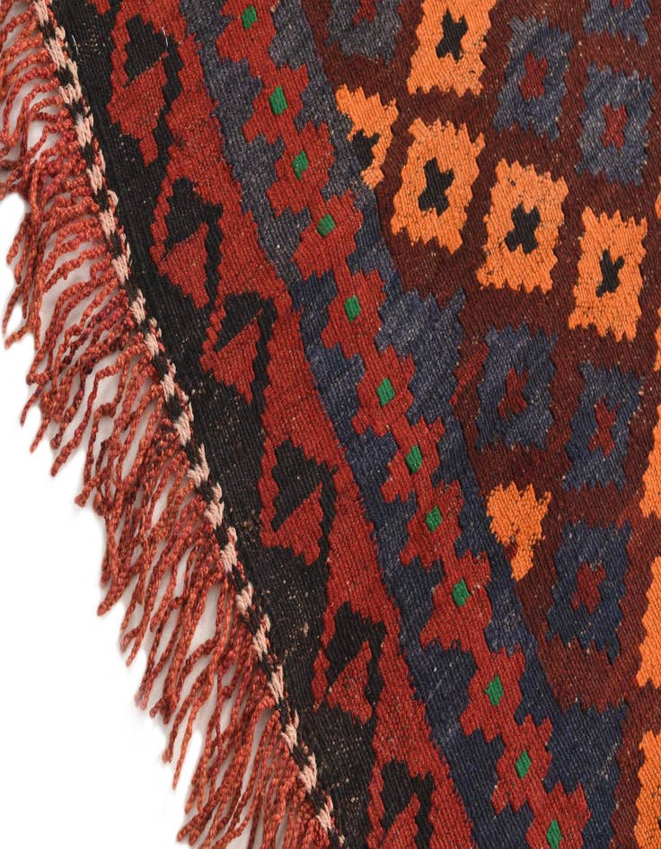 Detail image of  3' 1 x 4' 1  Hand Woven Kilim Modern Wool Rug