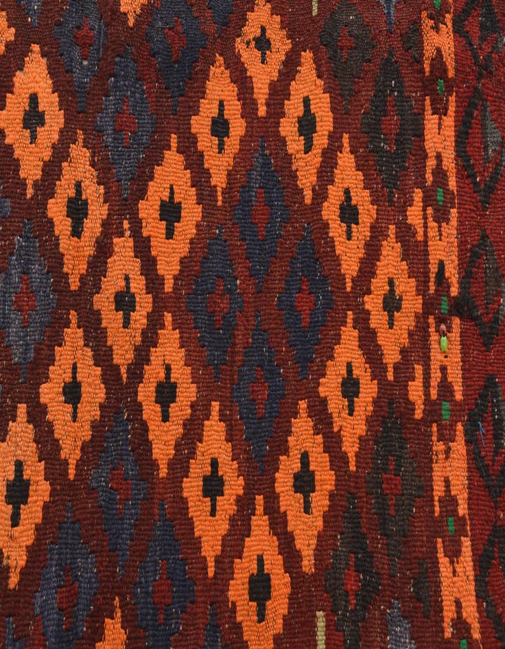 Detail image of  3' 1 x 4' 1  Hand Woven Kilim Modern Wool Rug