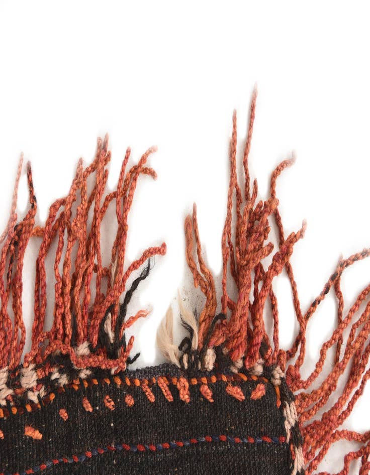 Detail image of  3' 1 x 4' 1  Hand Woven Kilim Modern Wool Rug