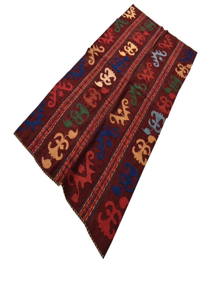 Detail image of  3' 5 x 6' 9  Hand Woven Kilim Modern Wool Rug