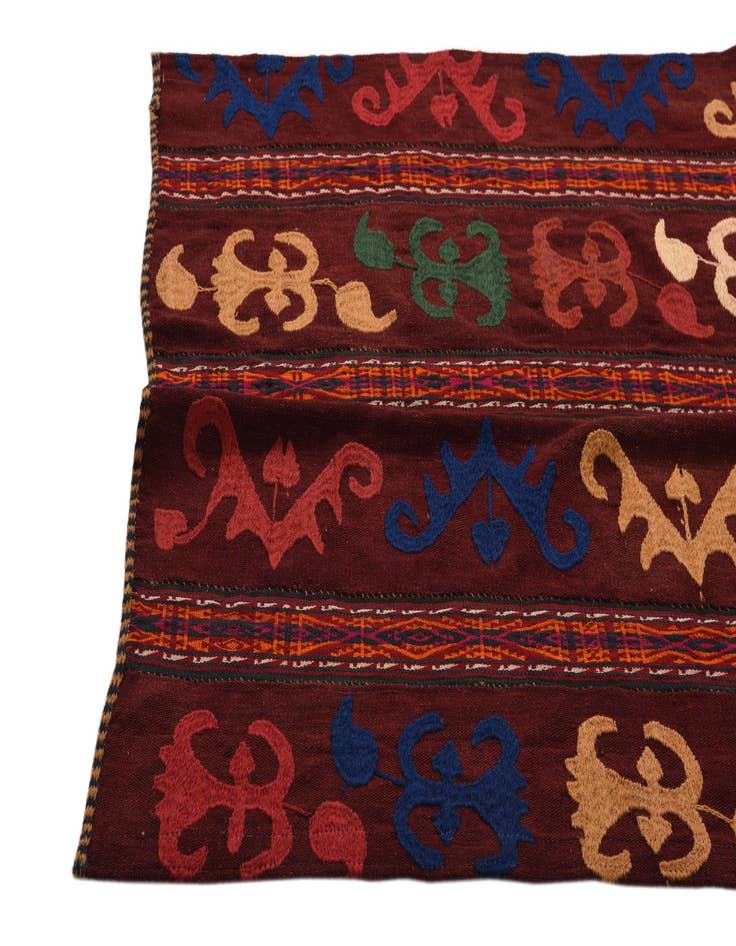 Detail image of  3' 5 x 6' 9  Hand Woven Kilim Modern Wool Rug