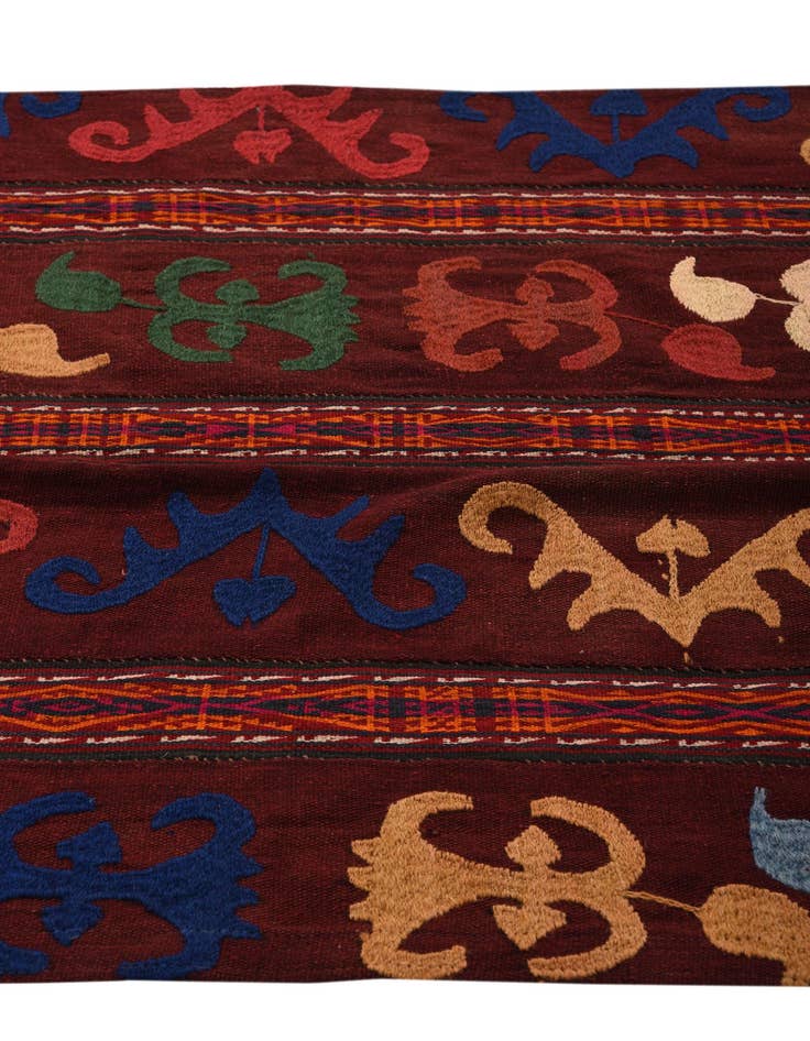 Detail image of  3' 5 x 6' 9  Hand Woven Kilim Modern Wool Rug