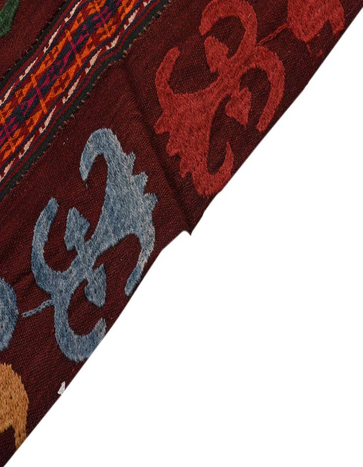 Detail image of  3' 5 x 6' 9  Hand Woven Kilim Modern Wool Rug