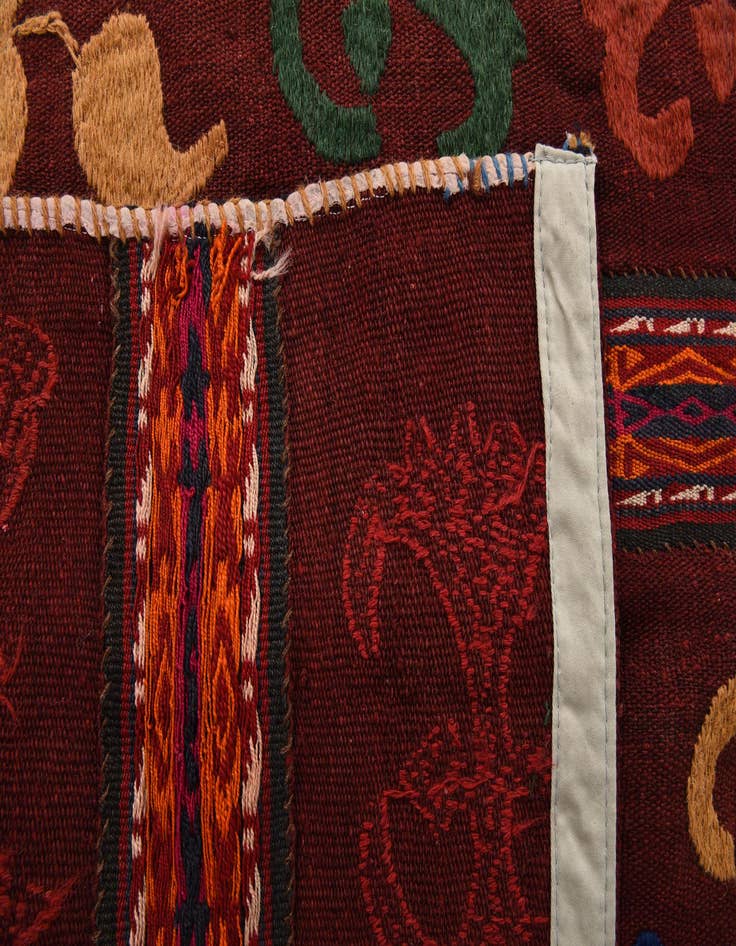 Detail image of  3' 5 x 6' 9  Hand Woven Kilim Modern Wool Rug