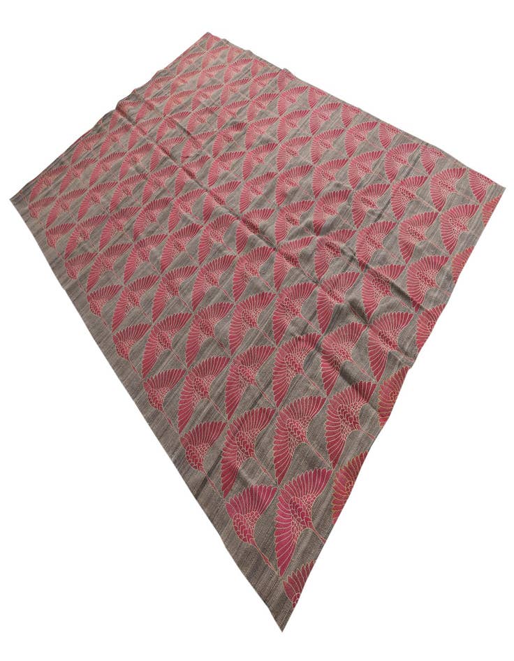 Detail image of  6' 10 x 9' 6  Hand Woven Kilim Modern Wool Rug