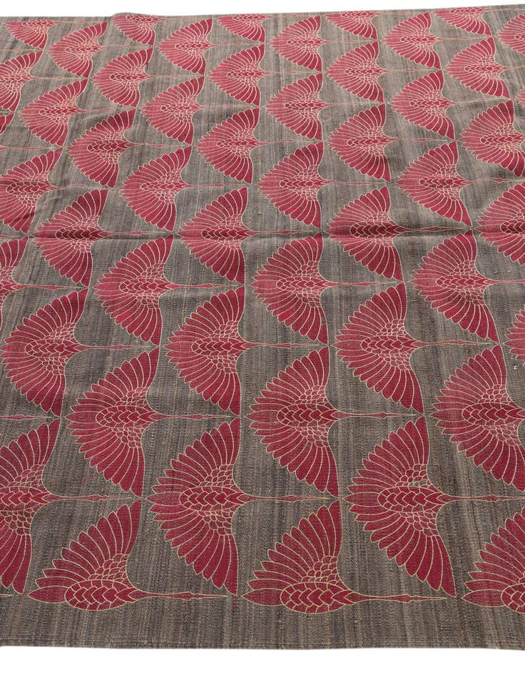 Detail image of  6' 10 x 9' 6  Hand Woven Kilim Modern Wool Rug