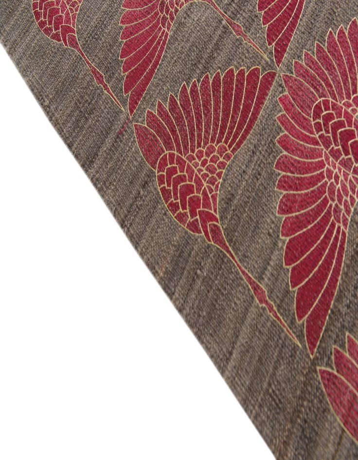 Detail image of  6' 10 x 9' 6  Hand Woven Kilim Modern Wool Rug