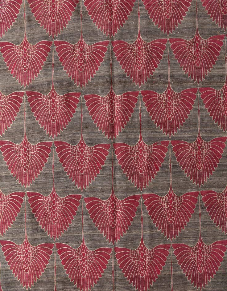 Detail image of  6' 10 x 9' 6  Hand Woven Kilim Modern Wool Rug