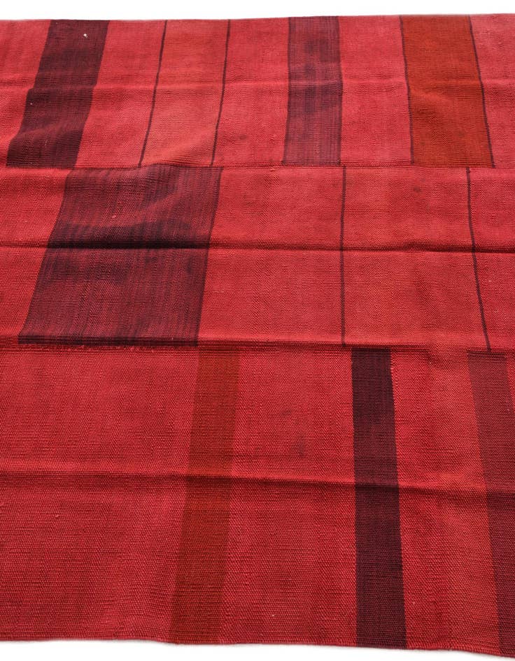 Detail image of  4' 7 x 6' 3  Hand Woven Kilim Modern Wool Rug