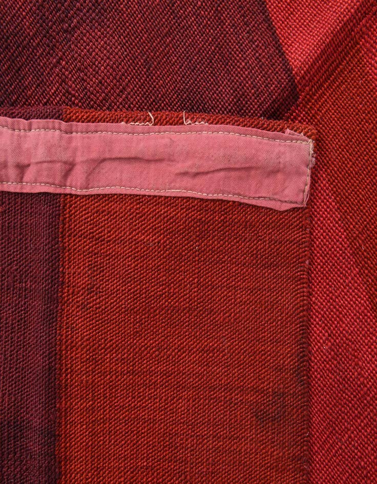 Detail image of  4' 7 x 6' 3  Hand Woven Kilim Modern Wool Rug