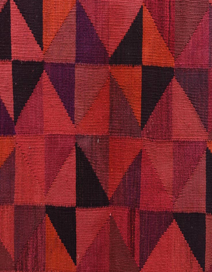 Detail image of  8' 2 x 11' 6  Hand Woven Kilim Modern Wool Rug