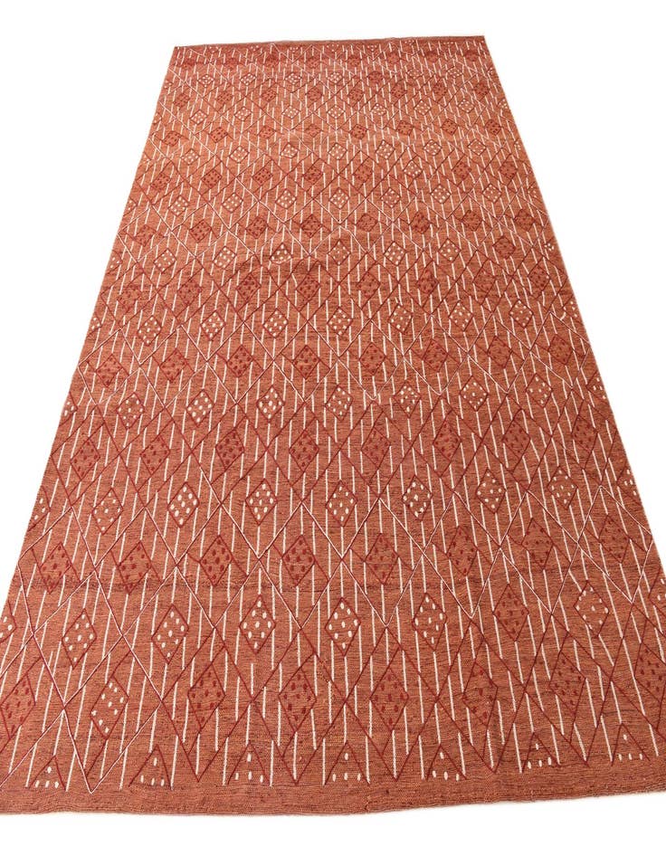 Detail image of  7' 10 x 10' 2  Hand Woven Kilim Modern Rug