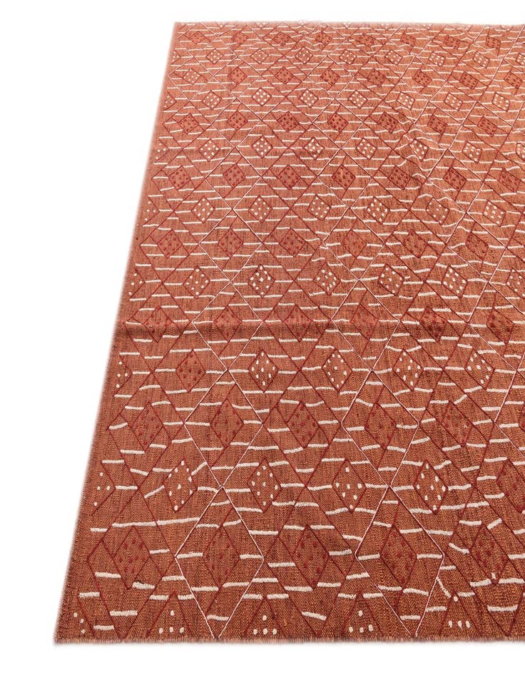 Detail image of  7' 10 x 10' 2  Hand Woven Kilim Modern Rug