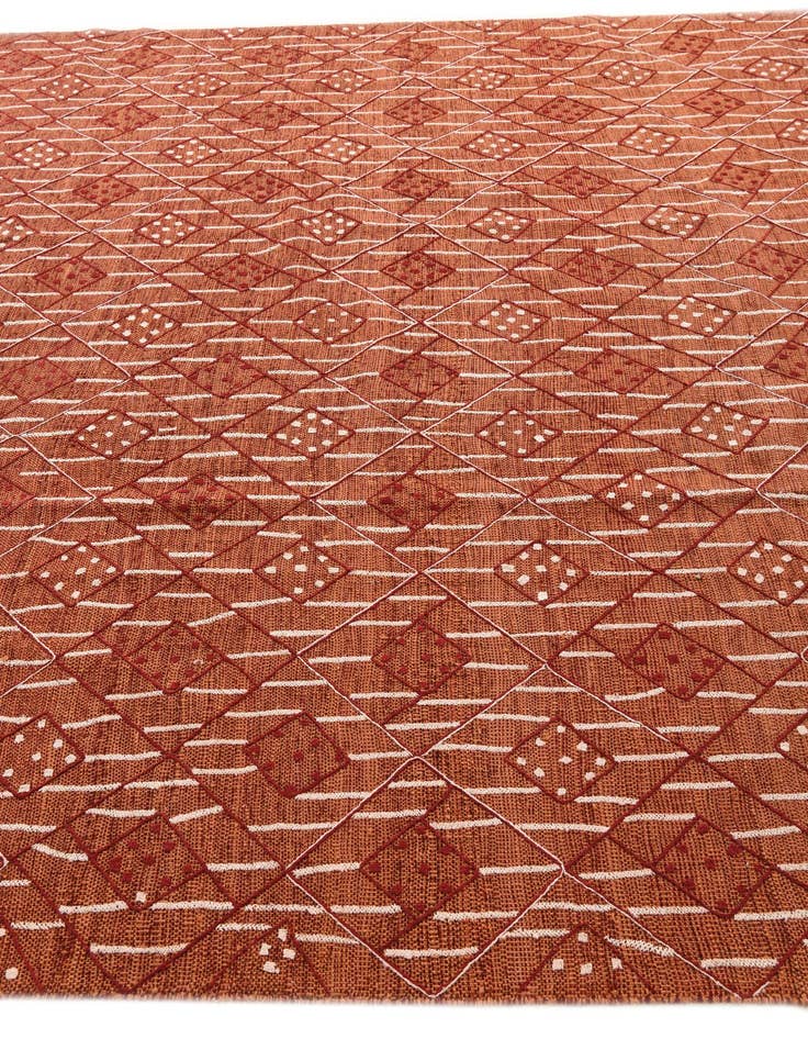 Detail image of  7' 10 x 10' 2  Hand Woven Kilim Modern Rug