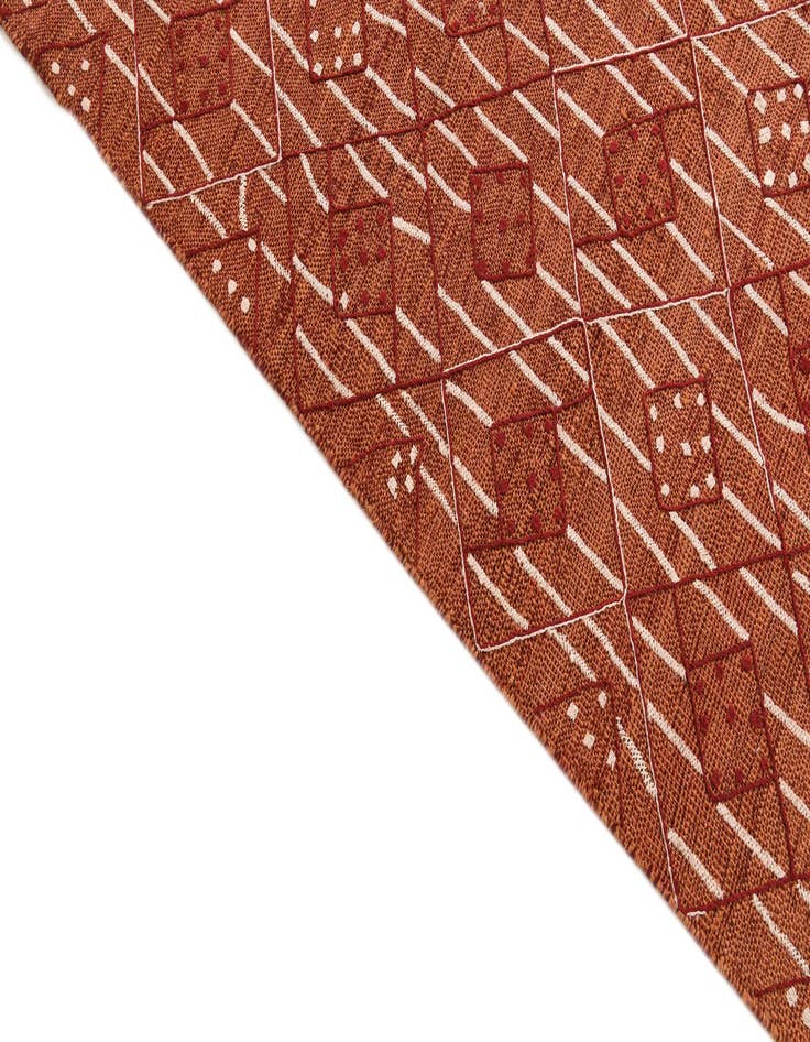 Detail image of  7' 10 x 10' 2  Hand Woven Kilim Modern Rug