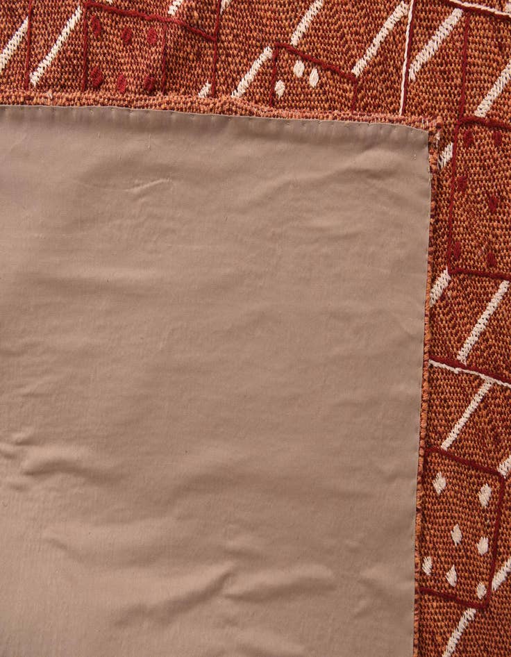 Detail image of  7' 10 x 10' 2  Hand Woven Kilim Modern Rug