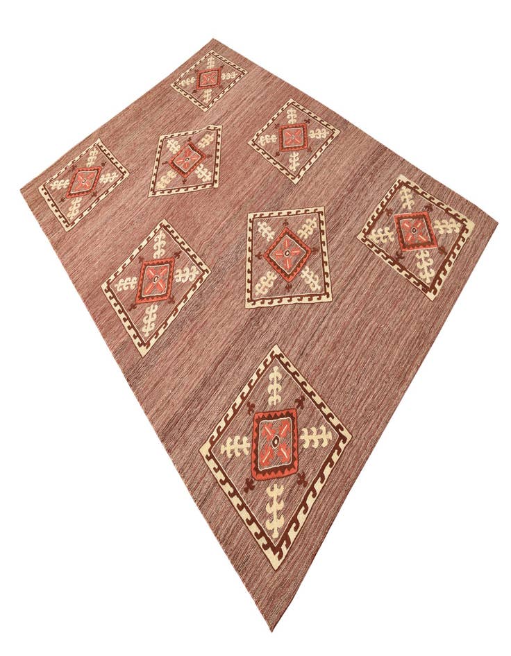 Detail image of  6' x 8' 5  Hand Woven Kilim Modern Rug