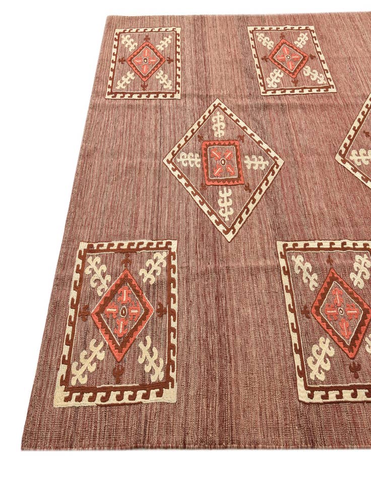 Detail image of  6' x 8' 5  Hand Woven Kilim Modern Rug