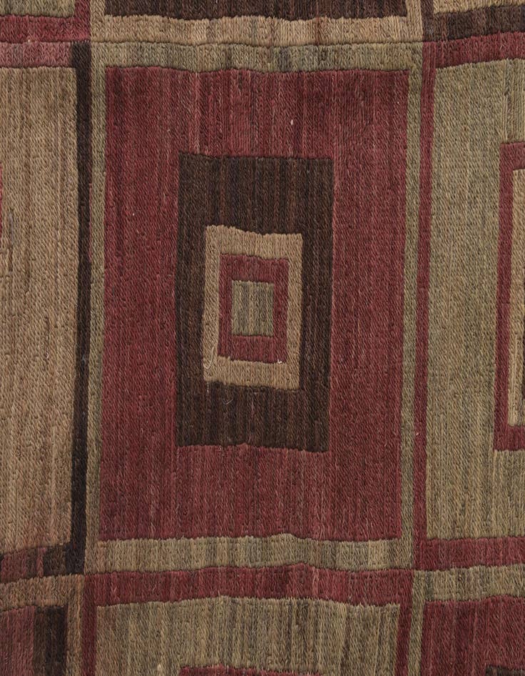 Detail image of  6' 7 x 8' 6  Hand Woven Kilim Modern Wool Rug