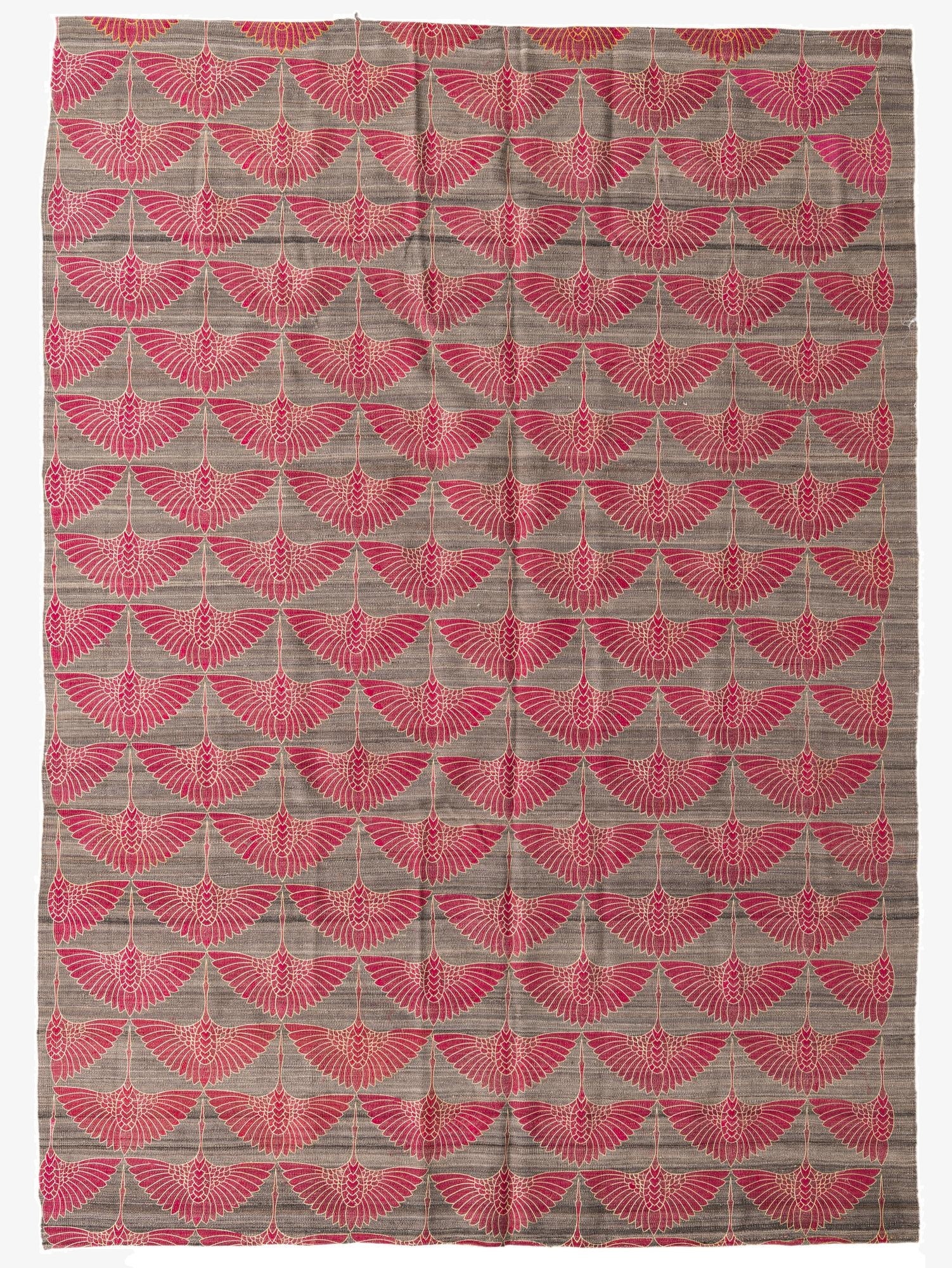  6' 10 x 9' 6  Hand Woven Kilim Modern Wool Rug