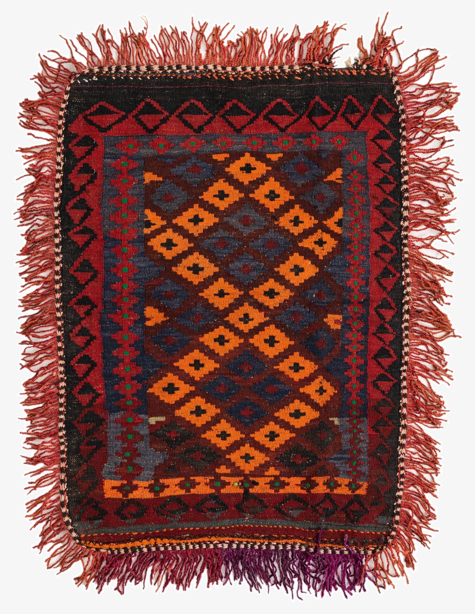  3' 1 x 4' 1  Hand Woven Kilim Modern Wool Rug