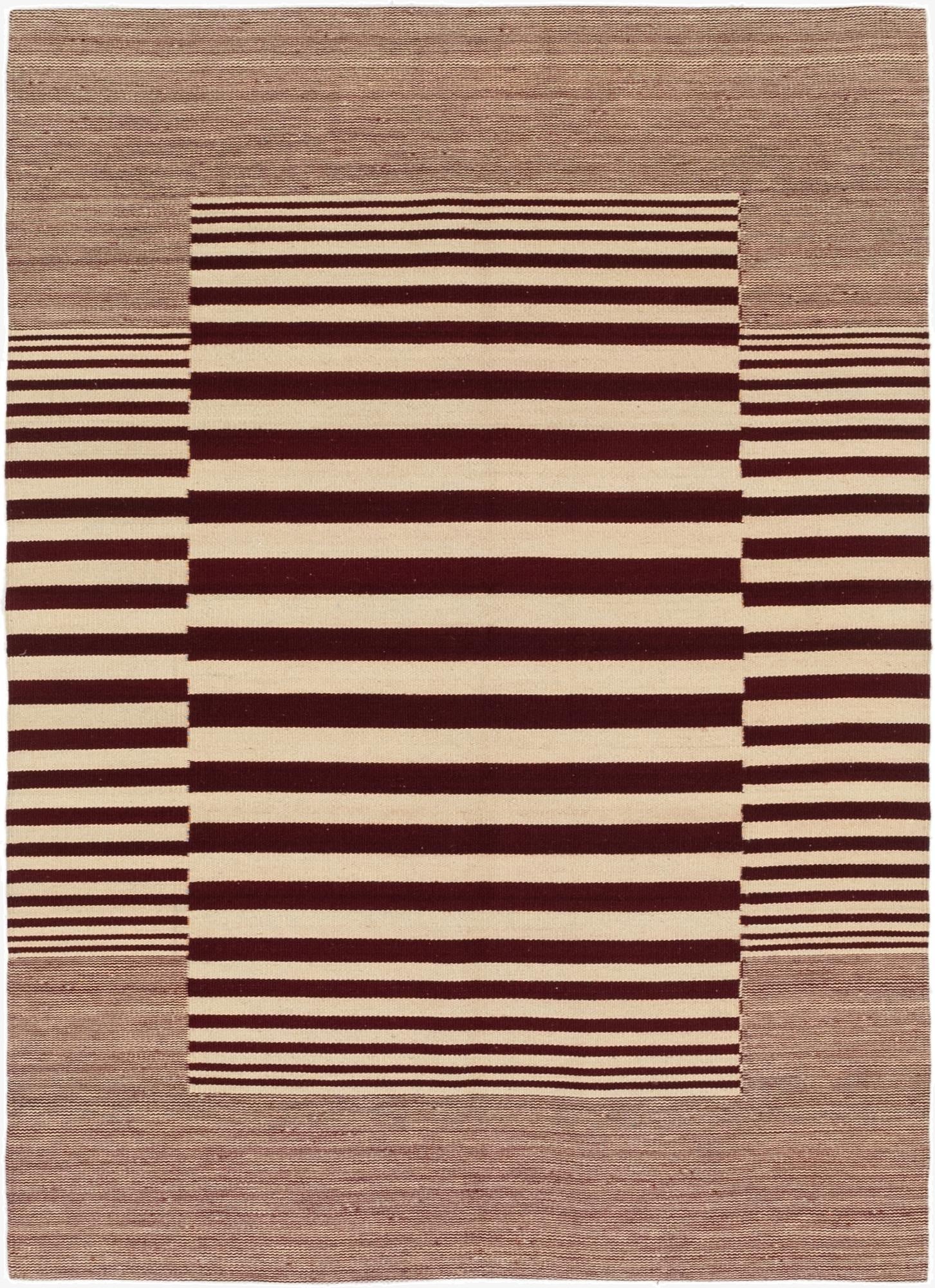  4' 3 x 5' 10  Hand Woven Kilim Modern Wool Rug