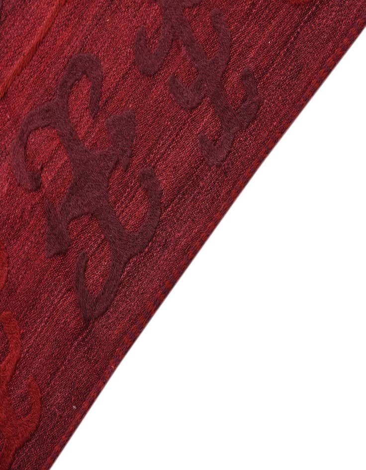 Detail image of  6' 2 x 9' 2  Hand Woven Kilim Suzani Wool Rug