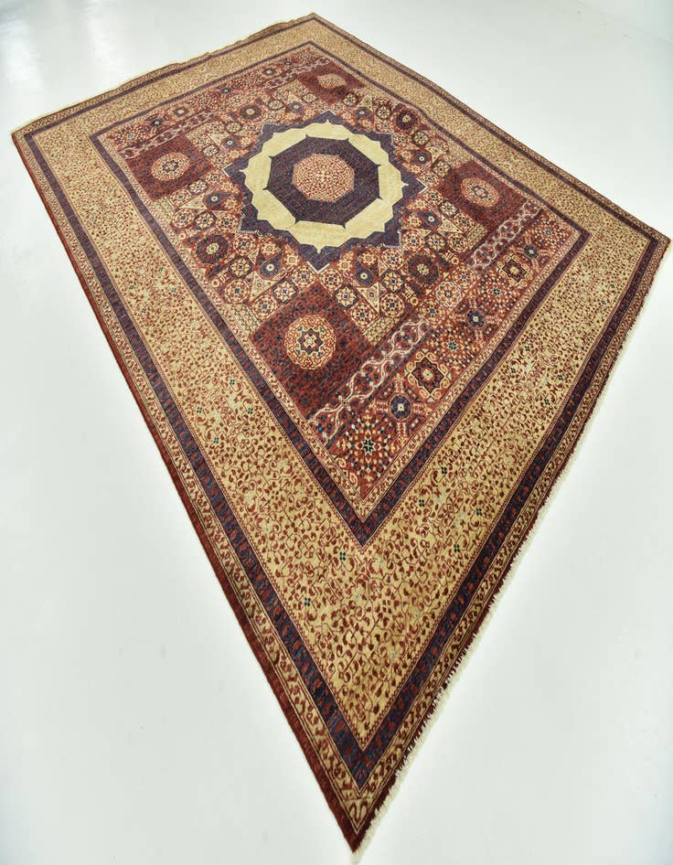 Detail image of  8' x 9' 9  Hand Knotted Mamluk Ziegler Oriental Rug